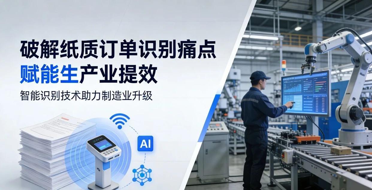 纸质订单智能识别与结构化提取解决方案示意图