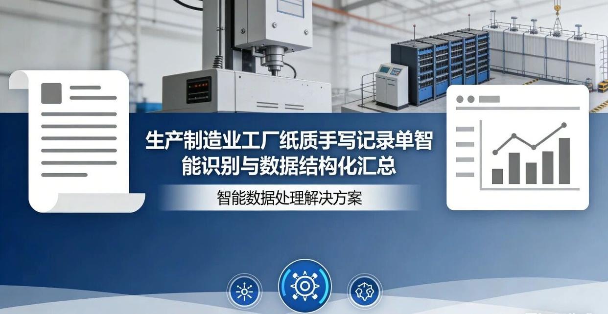 旗讯数字纸质手写记录单智能识别与Excel结构化汇总解决方案示意图