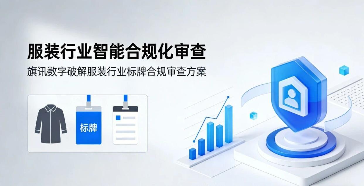 旗讯数字服装行业标牌智能合规审查方案示意图